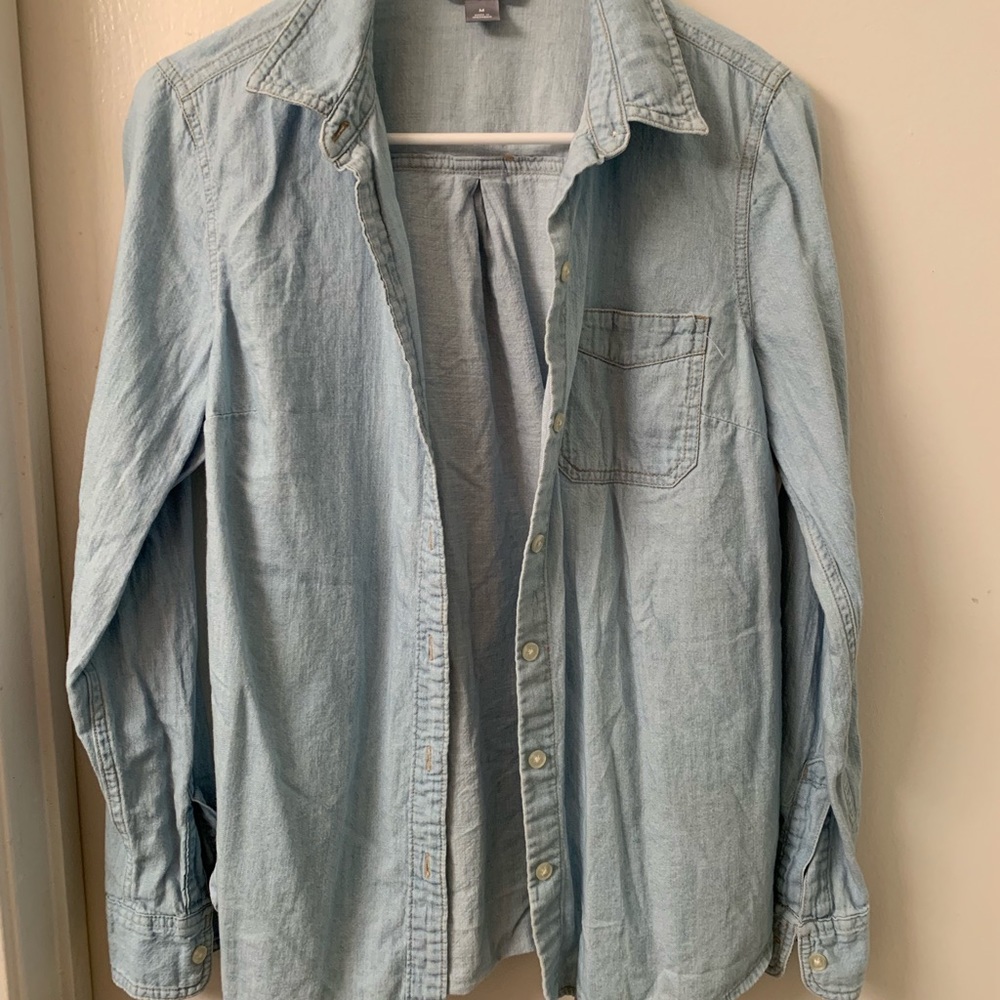 old navy denim chambray